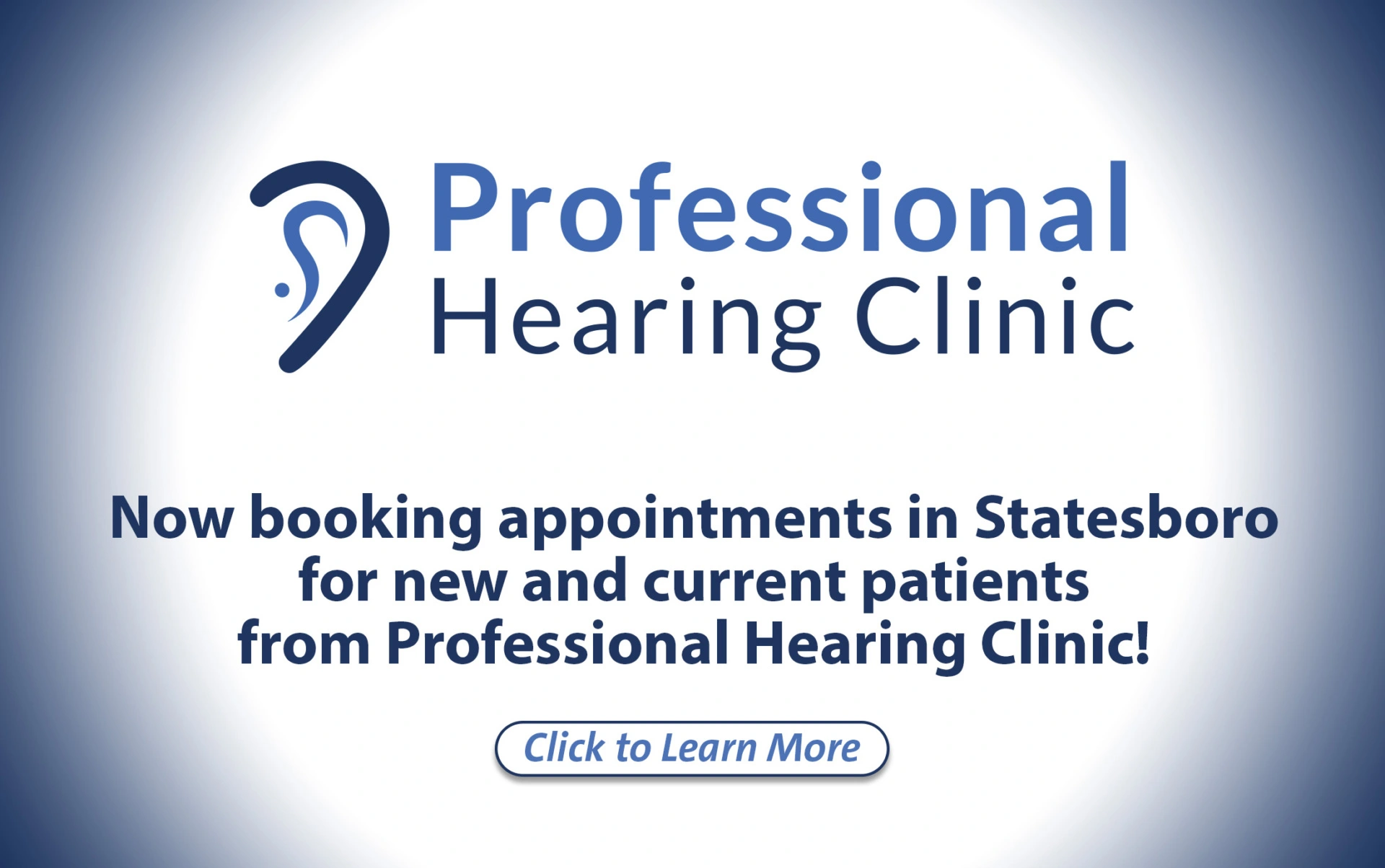 Professional Hearing Clinic. Now booking appointments in Statesboro for new and current patients from professional hearing clinic!